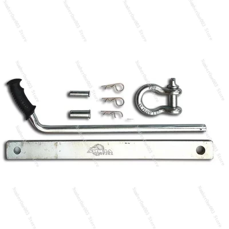 Off-road Vehicle with Electric Winch Ground Anchor Car-mounted Folding Outdoor Rescue Tool Winch Self-rescue Anchor