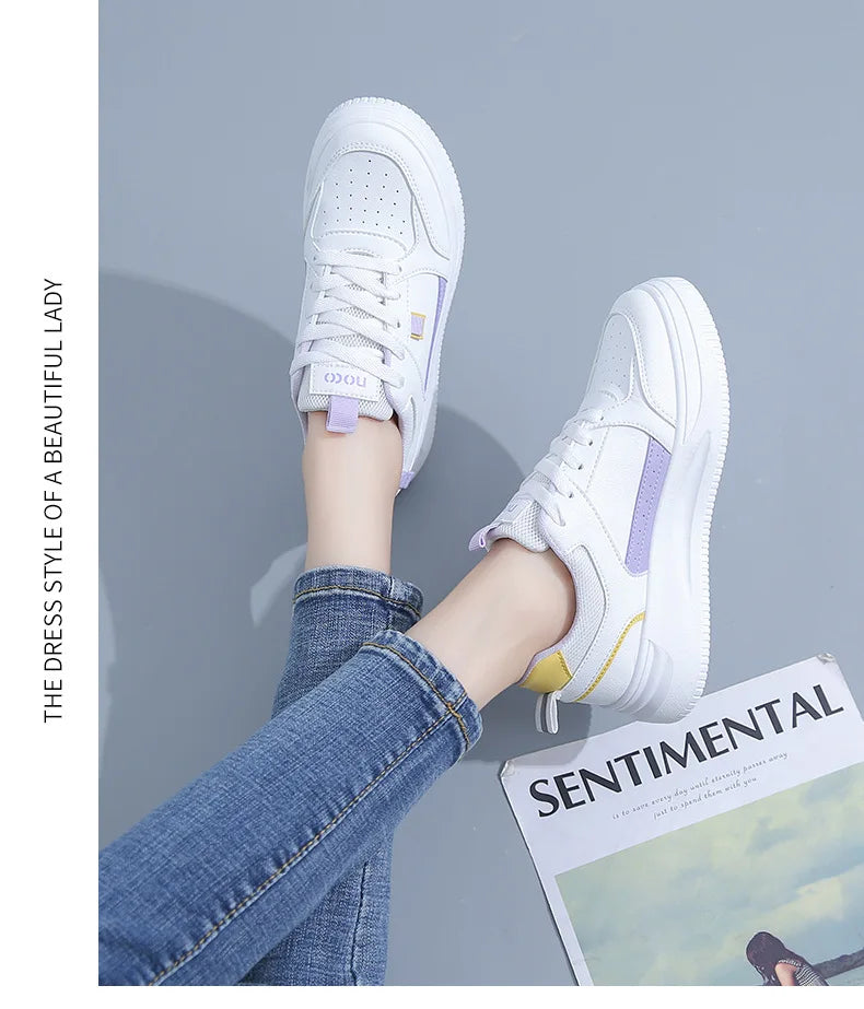 Fashion Women's Sneakers Platform Sports Shoes White running Sneakers Chunky Sneakers Shoes Tennis Female Basket
