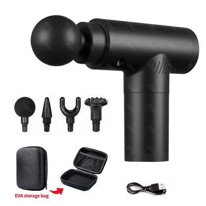 Portable Mini Fascia Gun Handheld Massage Gun Vibration Muscle Massager Deep Tissue Massager for Body Back Neck Leg Foot