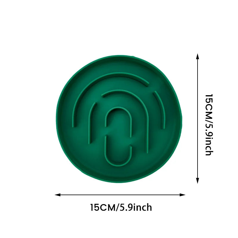 Pet Slow Feeder Bowl Cat Dog Silicone Non slip Slower Food Feeding Dishes Durable Pet Bowl for Large Medium Small Dogs Puppy