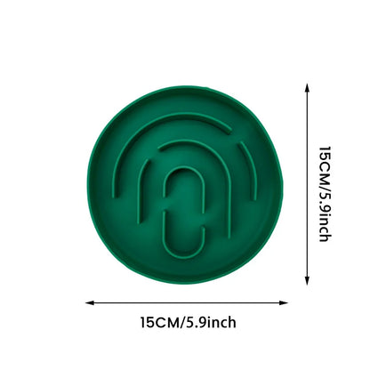 Pet Slow Feeder Bowl Cat Dog Silicone Non slip Slower Food Feeding Dishes Durable Pet Bowl for Large Medium Small Dogs Puppy