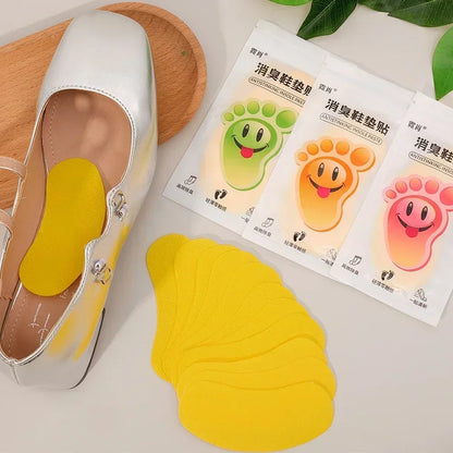 12/120pcs Shoes Deodorant Sticker Deodorant Foot Odor Deodorants Sneaker Smell Fresh Fruity Aroma Insole Sterilization Sticker