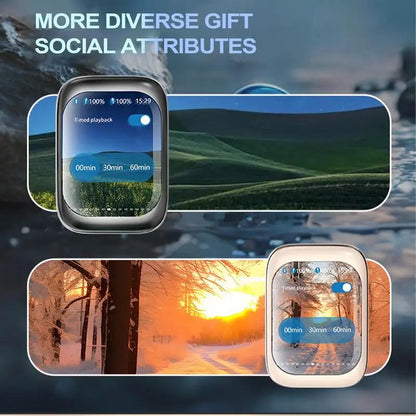 Wireless Ear Buds In-Ear Headphones Wireless Earbuds Slider Earphones Cordless Earbuds Full Color Touchscreen Ear Buds In-Ear