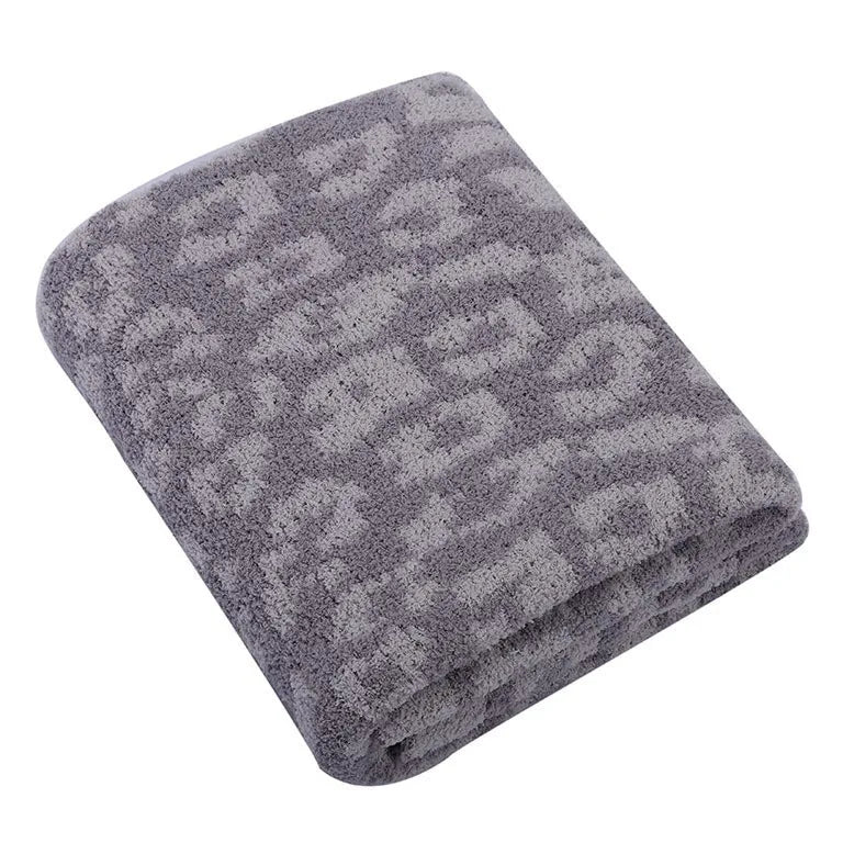 Super Soft Leopard Print Blanket, Warn Knitted Fleece Blanket, Sofa Nap Lightweight Blanket