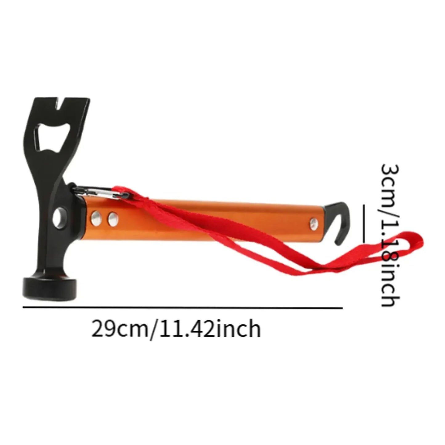 Professional Ultralight Camping Hammer - Survival Tool for Hiking, Mountaineering with Shockproof Grip, Portable Outdoor Gear