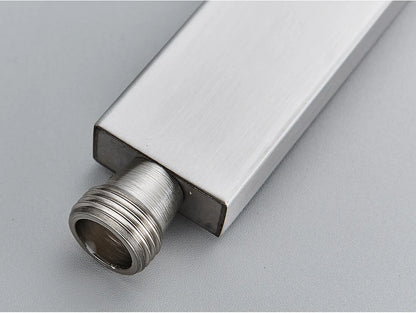 Uythner Handshower Head Brass Shower Head Square Handheld Head Replace Head Faucet Accessory Brass Material