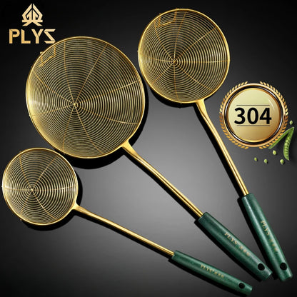 Strainer 304 stainless steel household kitchen scoop Hot pot pot strainer for deep-frying noodles strainer spoon