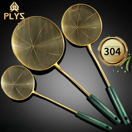 Strainer 304 stainless steel household kitchen scoop Hot pot pot strainer for deep-frying noodles strainer spoon