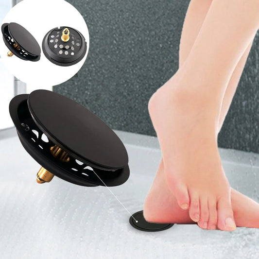 Stainless steel Floor Drains Press-Type Floor Drain Pedal Type Floor Drain Floor Mouned Drain Round Anti-odor Bath Drains