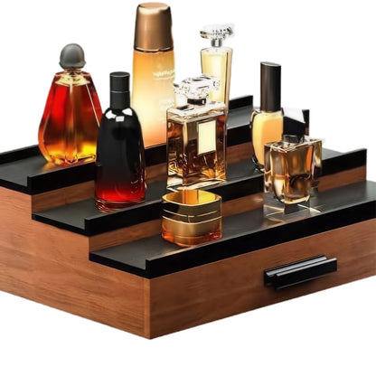Perfume Organizer Shelf Stand 3 Tier Drawer Storage For Fragrance Collection Perfume Stand Organiser