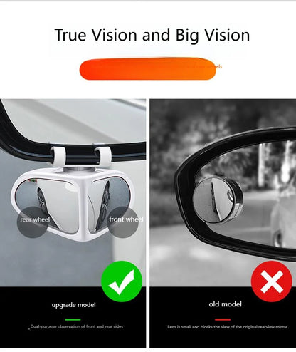The car rearview mirror is adjustable at 360 degrees, avoiding blind spots in the field of view. Better safe driving and ensure