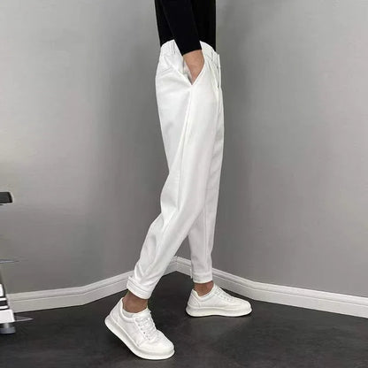 9 Cropped Office Male Suit Trousers Plus Big Size Men's Summer Pants Work Cheap High Quality Designer Clothes Elegant Tailoring