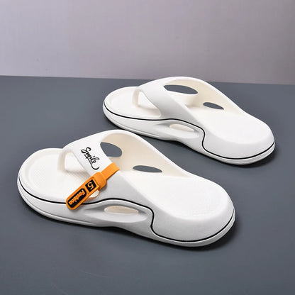 Flip Flops Mens Thong Sandals Summer 2025 New Men Shoes Thick Bottom EVA Non-slip Slide Slippers Outdoor Indoor Couples Shoes