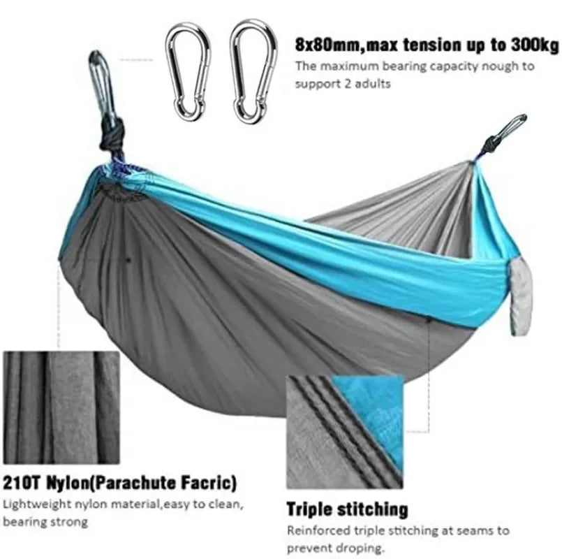 Lightweight Hammock Outdoor Gear Camping Hammock Portable Nylon Swing for Travel Hiking Backyard Beach Adventure Accessories