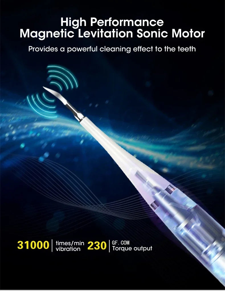 Electric Toothbrush Sonic Dental Teeth Whitening Kit Tooth Whitener Calculus Tartar Remover Tools Cleaner Stain Oral Care