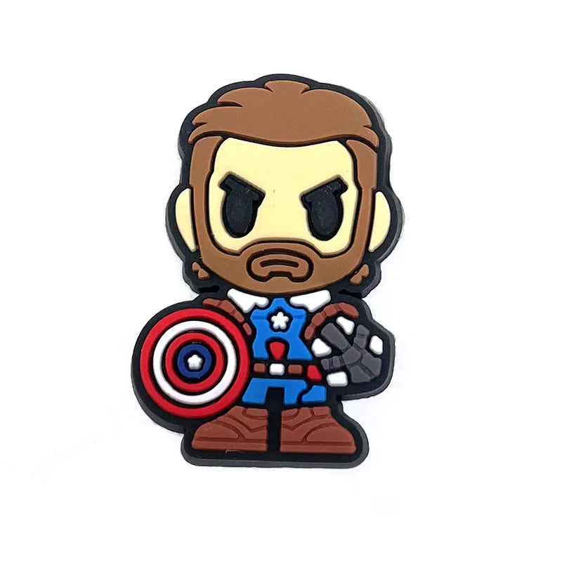 28styles Movies Super Hero Shoe Charms for Clogs Sandals Decorations shoes Accessories PVC Charms Cartoon Kids Gifts