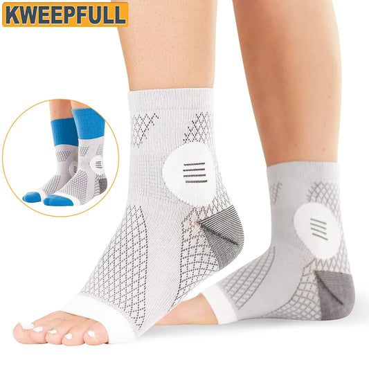 1Pair Neuropathy Socks - Peripheral Neuritis Therapy Compression Diabetic Open-Toe Foot Sleeves for Ankle Gout,Nerve Damage Pain