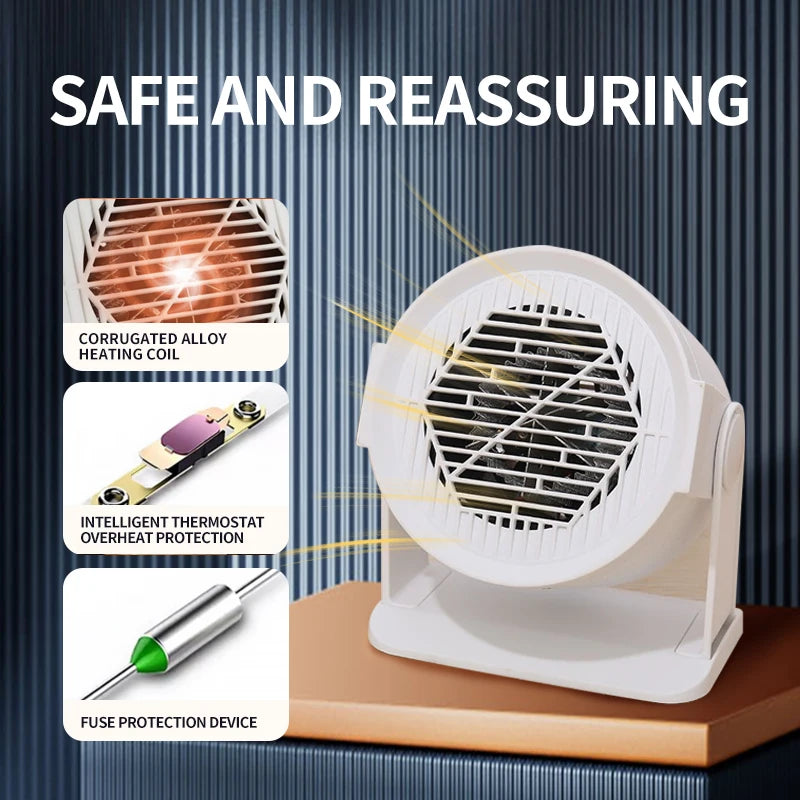 A EU new air heater Cold and warm heater Small electric heater for the home desktop office desktop portable heating fan