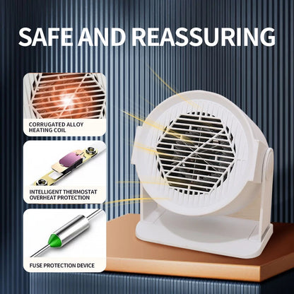 A EU new air heater Cold and warm heater Small electric heater for the home desktop office desktop portable heating fan