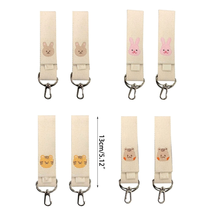 2Pcs Stroller Hooks for Hanging Bags Shopping Bags Durable Cartoon Hooks Universal Armrest Hanging Hook for Prams