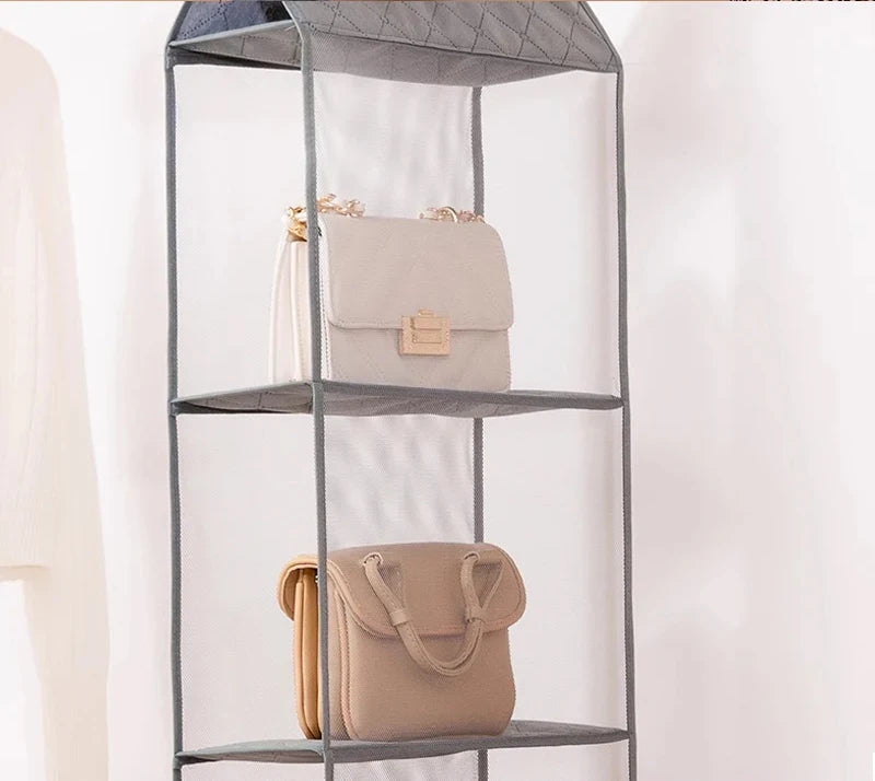 handbag storage hanging bag Organizer Wardrobe Closet Storage Transparent Three-dimensional Home Organization hanging bag