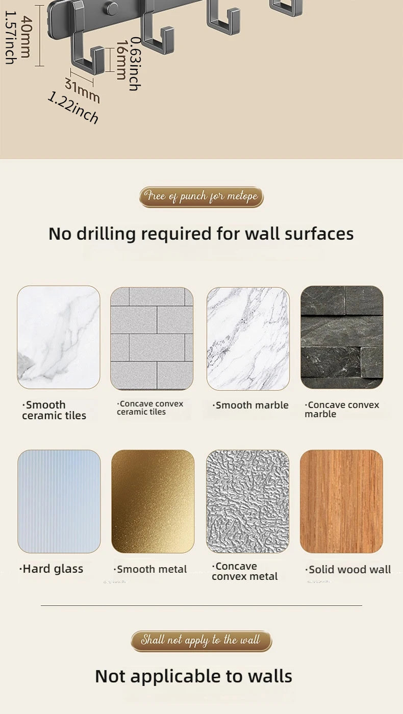 Hooks Over The Door 6 Hooks Clothes Coat Hat Towal Hanger Bathroom Organizer Rack By Hanger Holder Home Kitchen Accessories