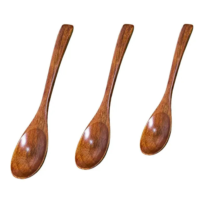 1pcs Wooden Honey Spoon Tea Spoon Coffee Spoon Stirring Spoon Household Tableware Kitchen Condiment Scoop Dessert Spoon