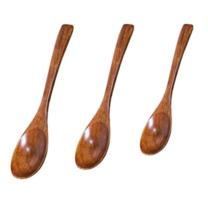 1pcs Wooden Honey Spoon Tea Spoon Coffee Spoon Stirring Spoon Household Tableware Kitchen Condiment Scoop Dessert Spoon