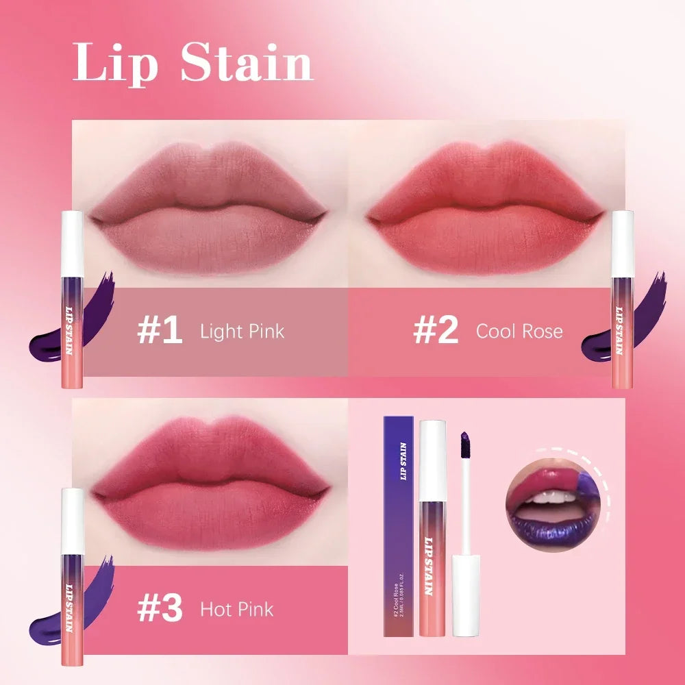 Lip Stain Peel Off and Reveal Long Lasting Waterproof Pink Lip Tint Transfer Proof Natural Lip Stain