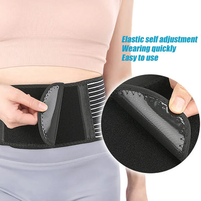 Breathable Back Brace for Lower Back Pain - Lumbar Support Belt w/ Pad for Men & Women - Sports & Work Support"