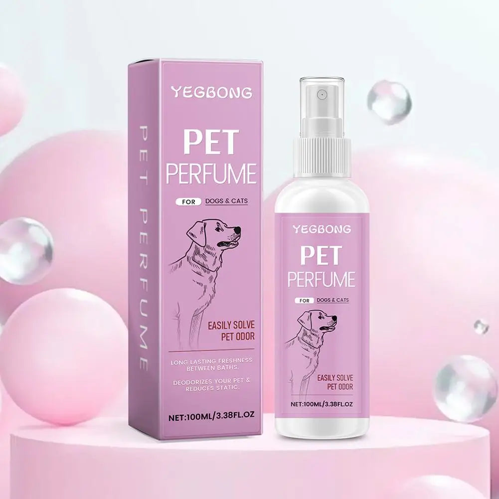 100ml Pet Odor Eliminator Fresh Scent Spray For Dogs Cats Home Deodorizing Solution With Harness Attachment