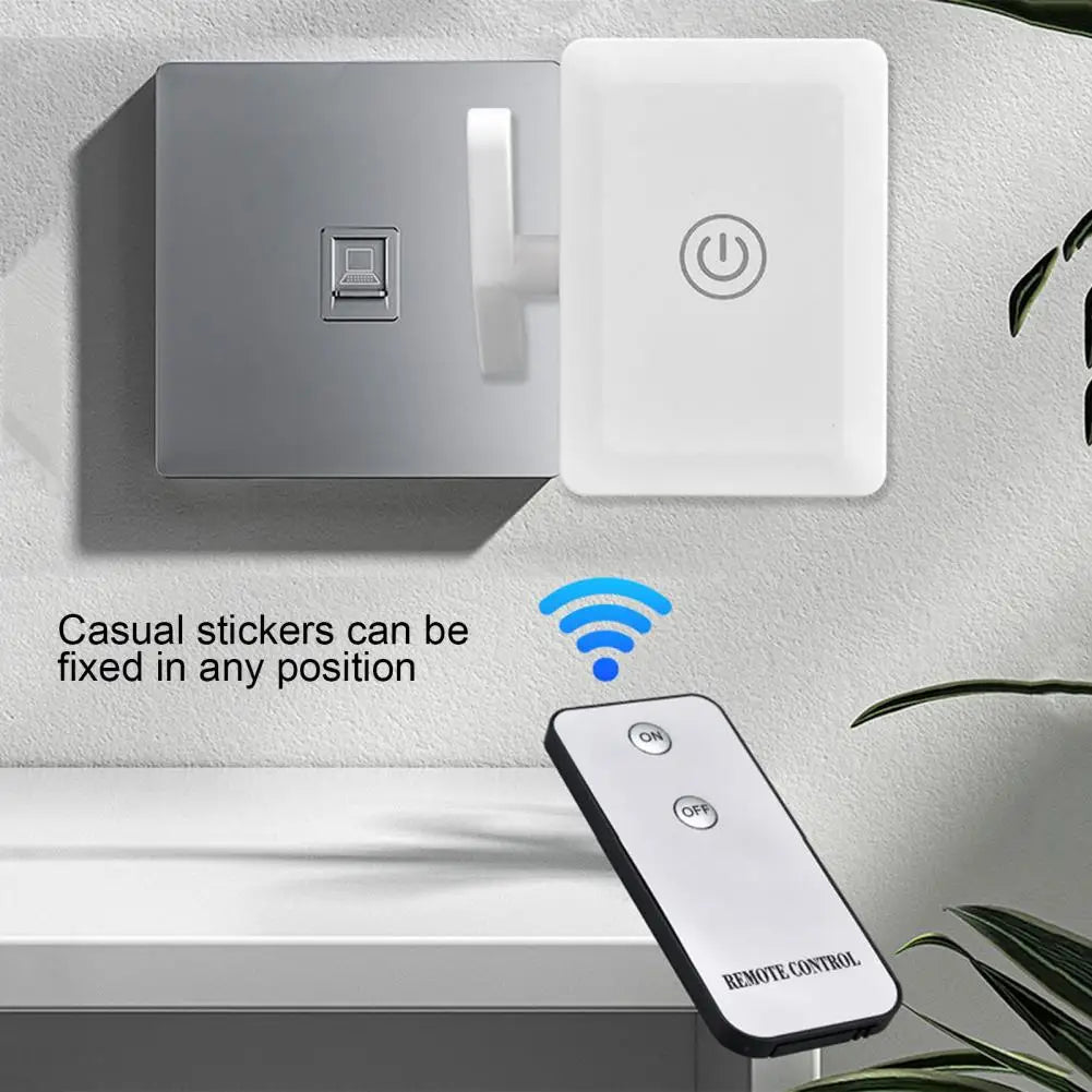Smart Wireless Light Switch Controller with Remote Control Long Sensing Range Turn Off Lights Smart Switch Button Pusher