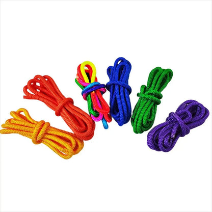 Rainbow Color Gymnastics Arts Rope Artistic Professional Rhythmic Rope 3M Colorful Gymnastics Jumping Props Sport Tools