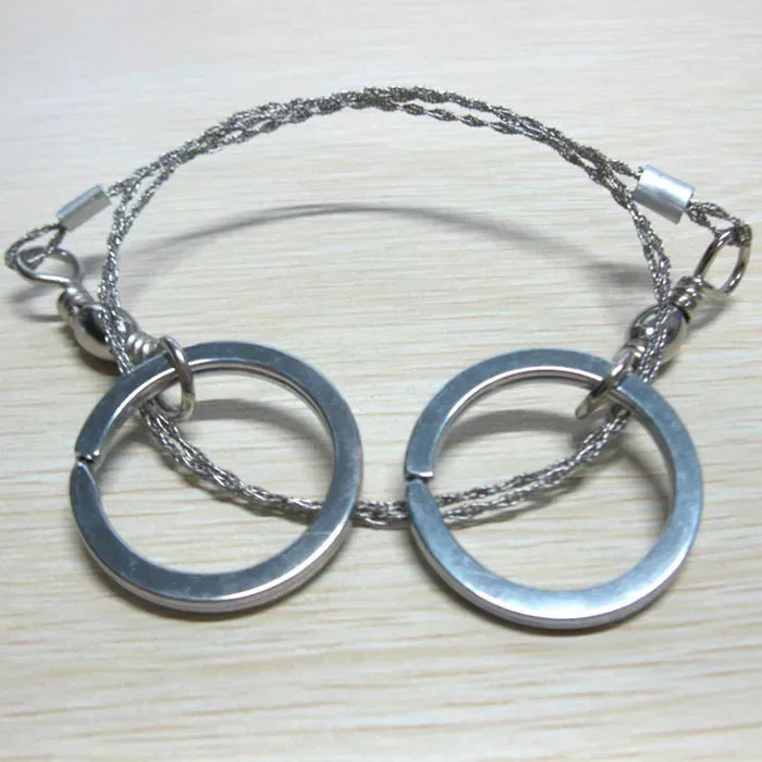 1pcs Outdoor Tools Hand Chain Saw Survival Fretsaw Chain Saw Practical Emergency Steel Wire Saw Camping Hunting Kits Pocket Gear