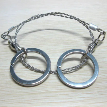 1pcs Outdoor Tools Hand Chain Saw Survival Fretsaw Chain Saw Practical Emergency Steel Wire Saw Camping Hunting Kits Pocket Gear