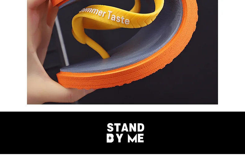 2022 Summer Flip Flops Men's Fashion Flip Flops Non Slip Bathroom Bath Slippers Beach Slippers Men Slippers Men Shoes