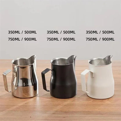 Coffee Milk Frothing Pitcher Jug Stainless Steel With Scale Espresso Steaming Pitchers Professional Milk Foam Jug Barista Craft