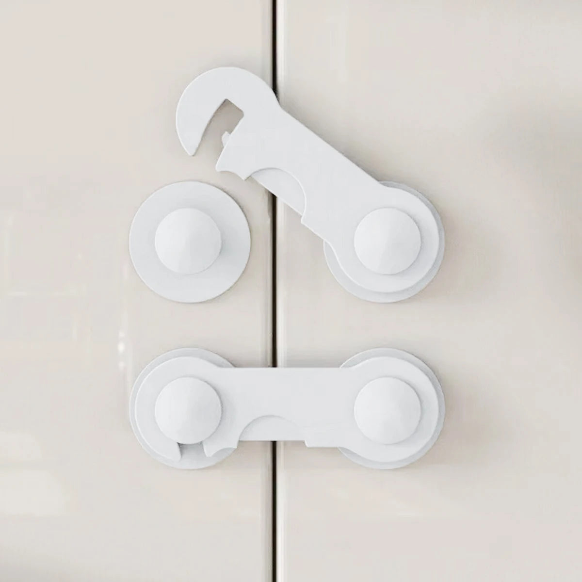 multi-function security protection locks baby safety cabinet drawer door buckle home white toilet refrigerator lock 3pcs/5pcs