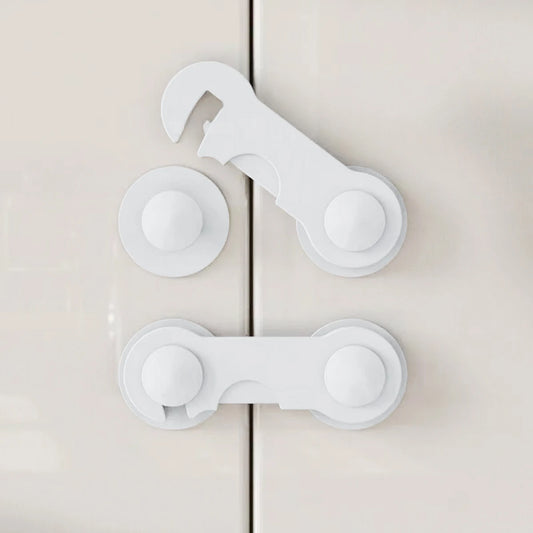 multi-function security protection locks baby safety cabinet drawer door buckle home white toilet refrigerator lock 3pcs/5pcs