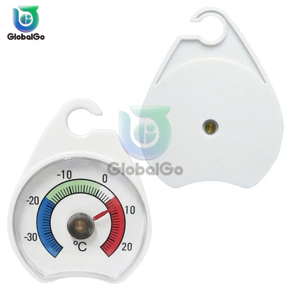 -30 - 20°C Refrigerator Freezer Thermometer Fridge Refrigeration Temperature Gauge with Hook Home Temp Stand Dial Type