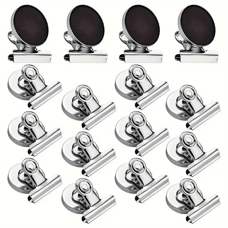 4/8Pcs Strong Grip Magnetic Fridge Clips Heavy Duty Refrigerator Magnets Clips for Whiteboard, Office, Locker and Photo Displays