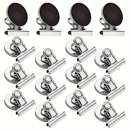 4/8Pcs Strong Grip Magnetic Fridge Clips Heavy Duty Refrigerator Magnets Clips for Whiteboard, Office, Locker and Photo Displays