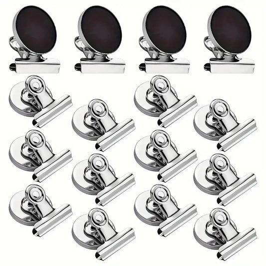 4/8Pcs Strong Grip Magnetic Fridge Clips Heavy Duty Refrigerator Magnets Clips for Whiteboard, Office, Locker and Photo Displays