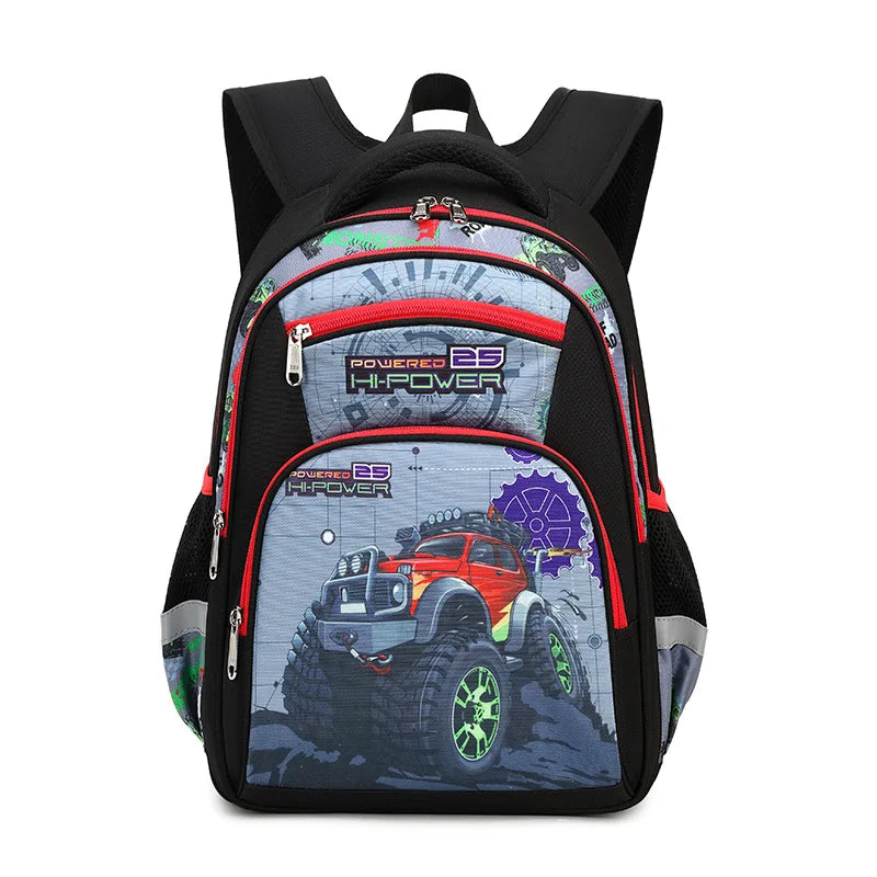 School Bags for Kids Backpack for Boys Elementary Kindergarten Preschool School Bag 14 inch Multifunctional Cute Large Capacity