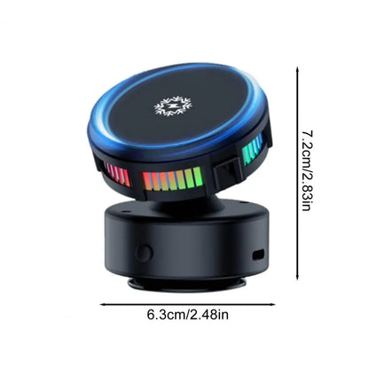 Magnetic Car Phone Holder 15W Wireless Charger High-speed Cooling Stand Fast Heat Dissipation Intelligent Hands-Free Vent Mount