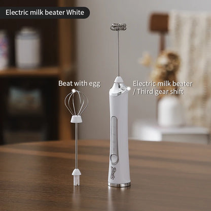 Bincoo Electric Milk Frothers Handheld Wireless Blender USB Mini Coffee Maker Whisk Mixer Cappuccino Cream Egg Beater Blender