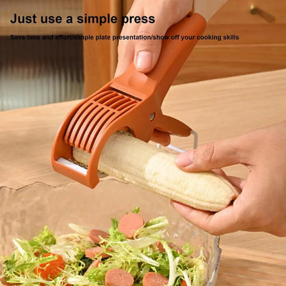 Salad Cutter Chopper Portable Manual Fruit Slicer Creative Vegetable Slicer Kitchen Gadgets Chopping Tool Press Banana Slicer