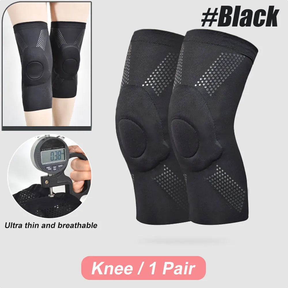 1 Pair Sports Ultra-thin Knee Pads Volleyball Extreme Sports Kneepad Brace Elbow Support Dancing Yoga Elastic Gym Knee Protector