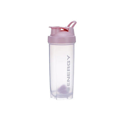 Portable Shaker Bottle with Stirring Ball, Perfect for Protein Shakes and Pre-Workout, Water Bottles without BPA, 500 ml, 700ml