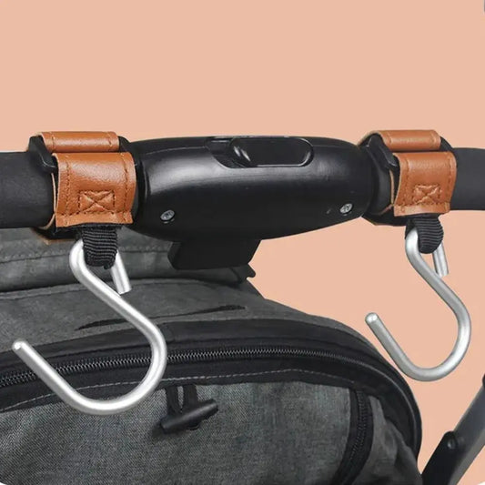 S Shape Baby Stroller Hooks Solid Color Cart Organizer Hanging Hook Stroller Accessories Cartoon Stroller Accessories Bicycle